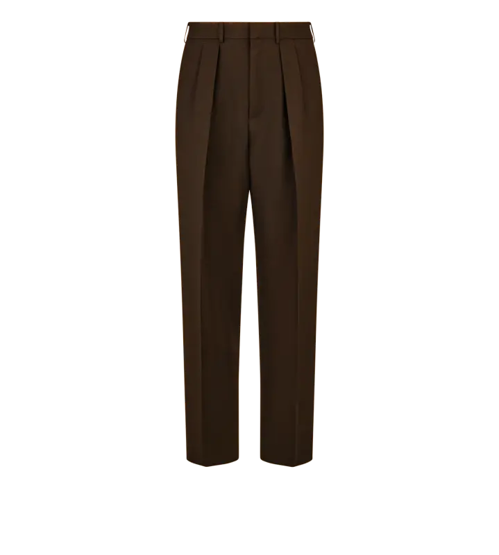BROKEN TWILL DOUBLE PLEAT PANT online